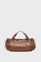 Sac à main en cuir effet froissé - 24H - 2