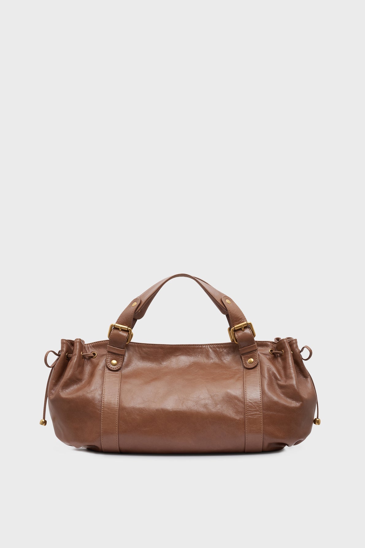 Sac à main en cuir effet froissé - 24H - 2