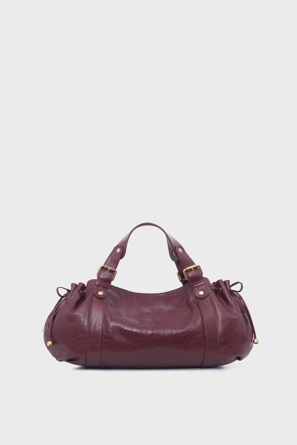Sac à main en cuir effet froissé - 24H - 2