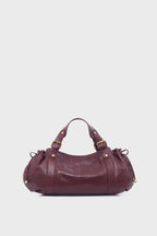Sac à main en cuir effet froissé - 24H - 2