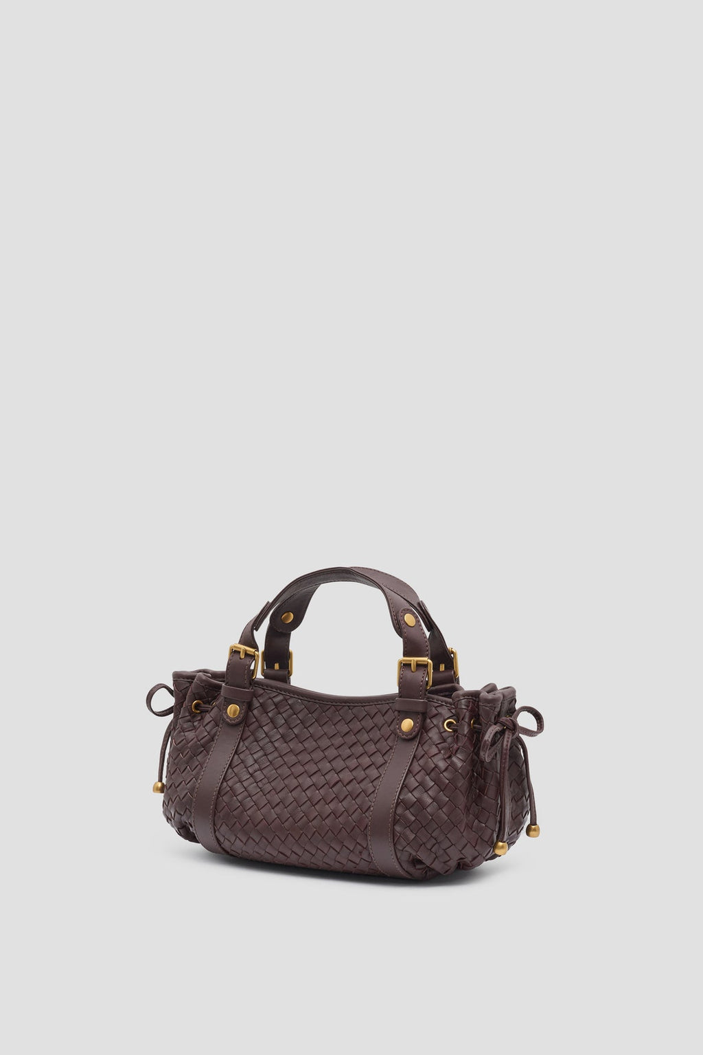 Mini sac à main en cuir tressé – 12H - 2