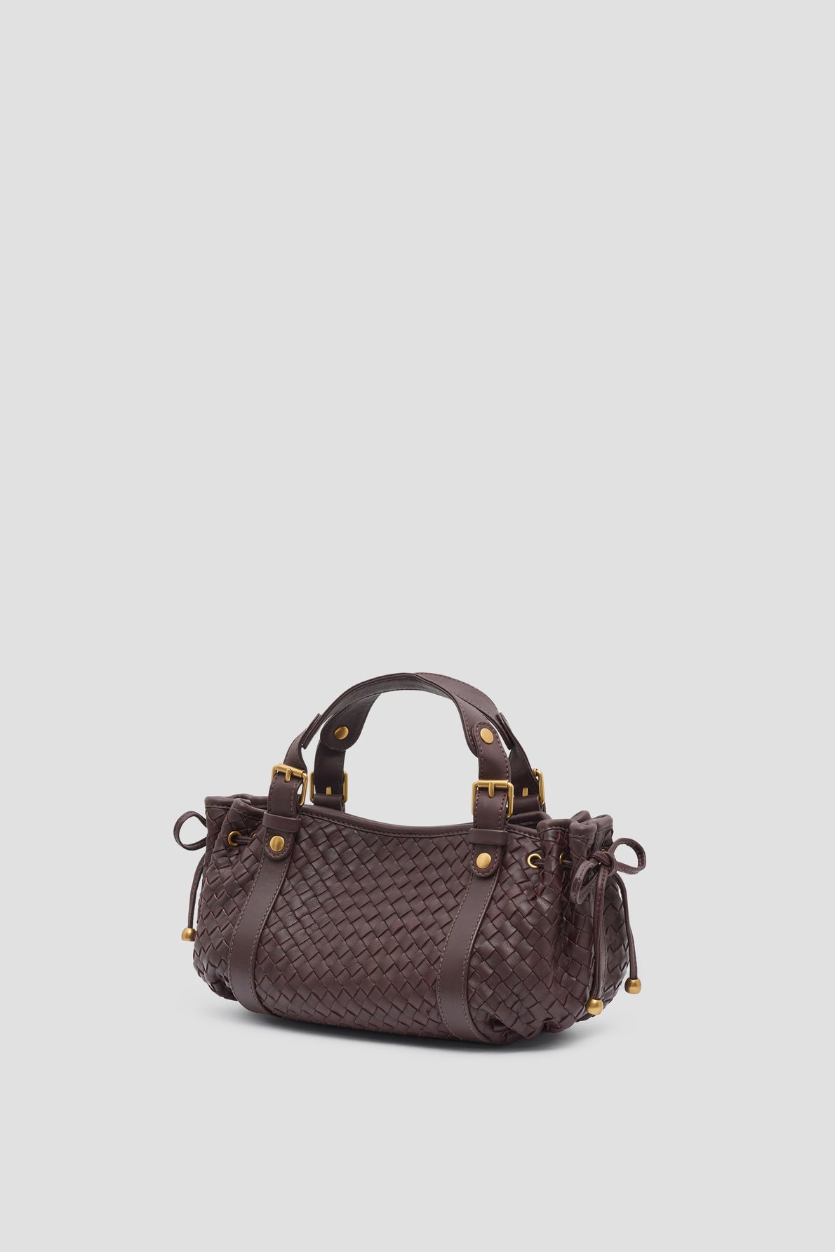 Mini sac à main en cuir tressé – 12H - 2