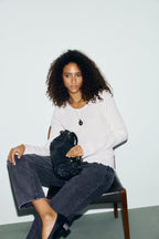 T-shirt dentelle en coton et modal - BONA - 1