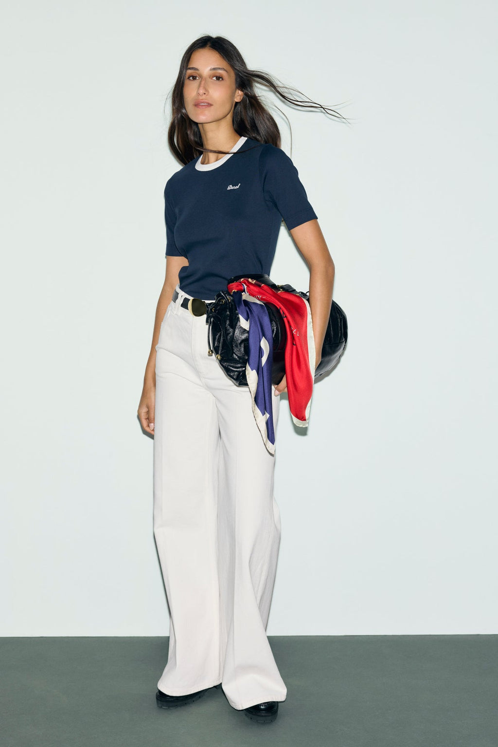 T-shirt en coton bicolore - BESS - 2