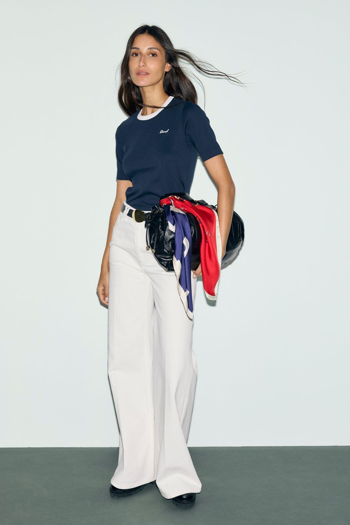 T-shirt en coton bicolore - BESS - 2