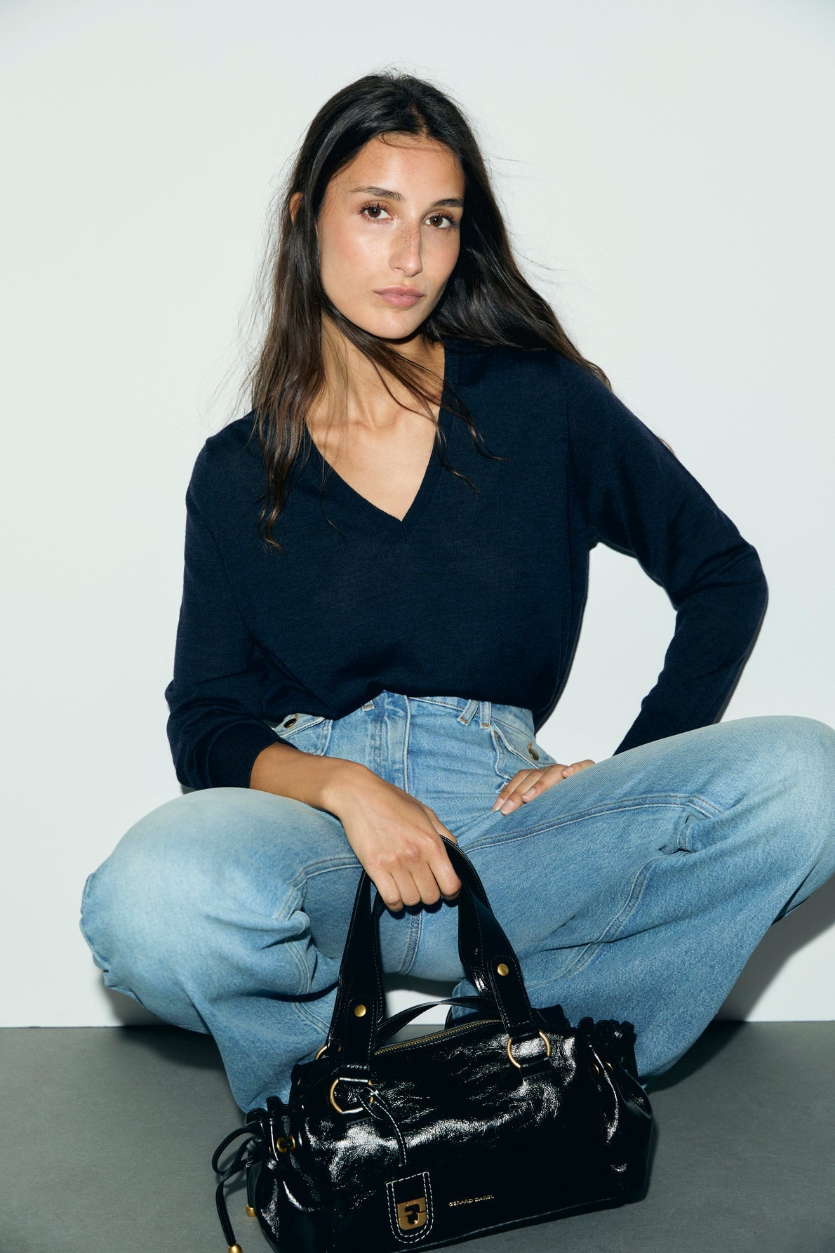 Pull V en laine fine - RACHEL - 1
