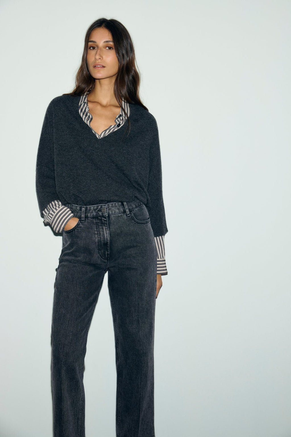 Pull V ample en cachemire - RESA - 2