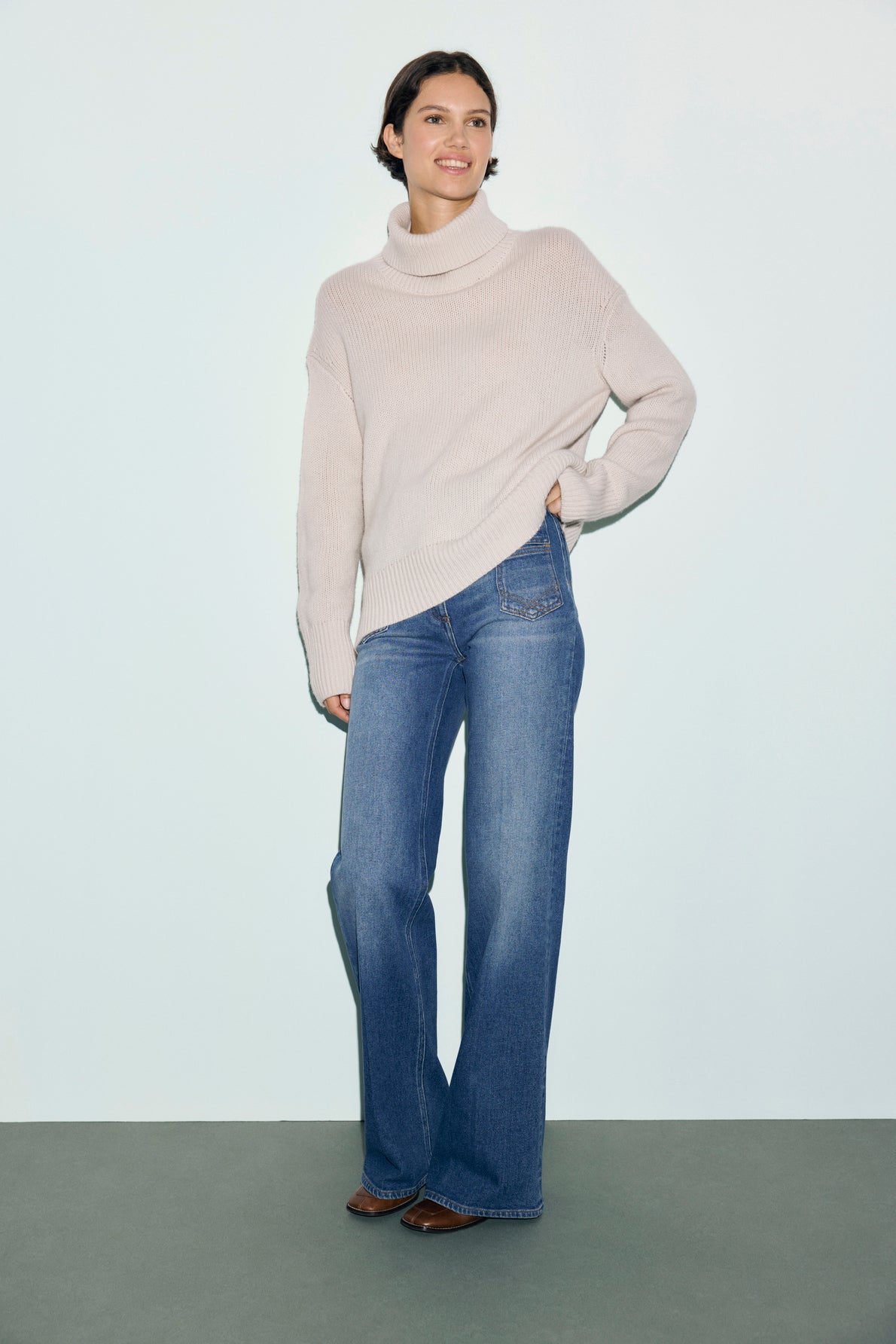 Col roulé oversize en cachemire - REVA - 1