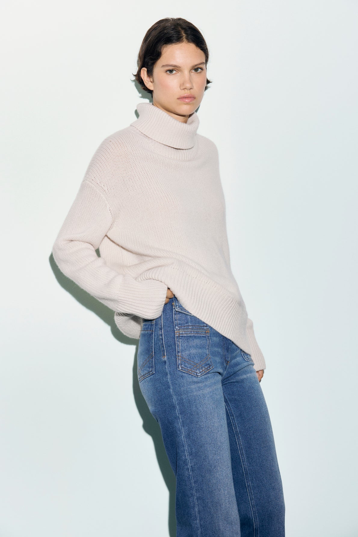 Col roulé oversize en cachemire - REVA - 2