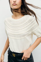 Pull en coton ajouré - ROBERTE - 2