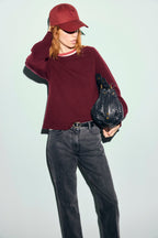 Pull en laine avec col - RAMIA - 1