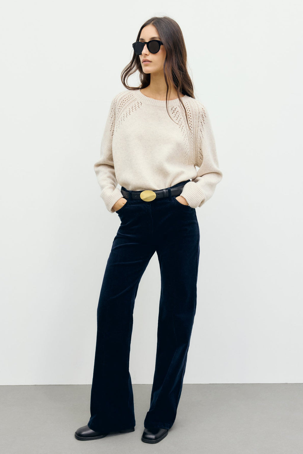 Pull en laine ajourée - RISA - 2