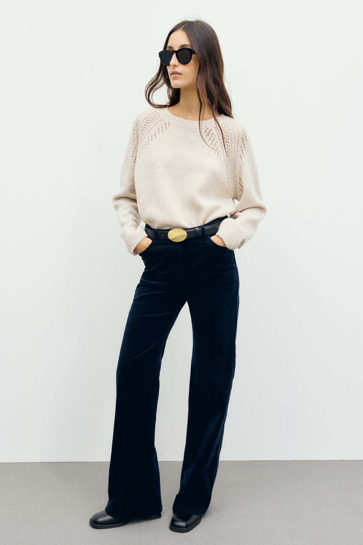 Pull en laine ajourée - RISA - 2
