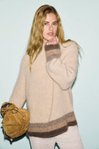 Pull épais à col montant et lurex - ROLA - 1