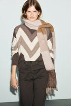 Pull en laine à chevrons - RECA - 1