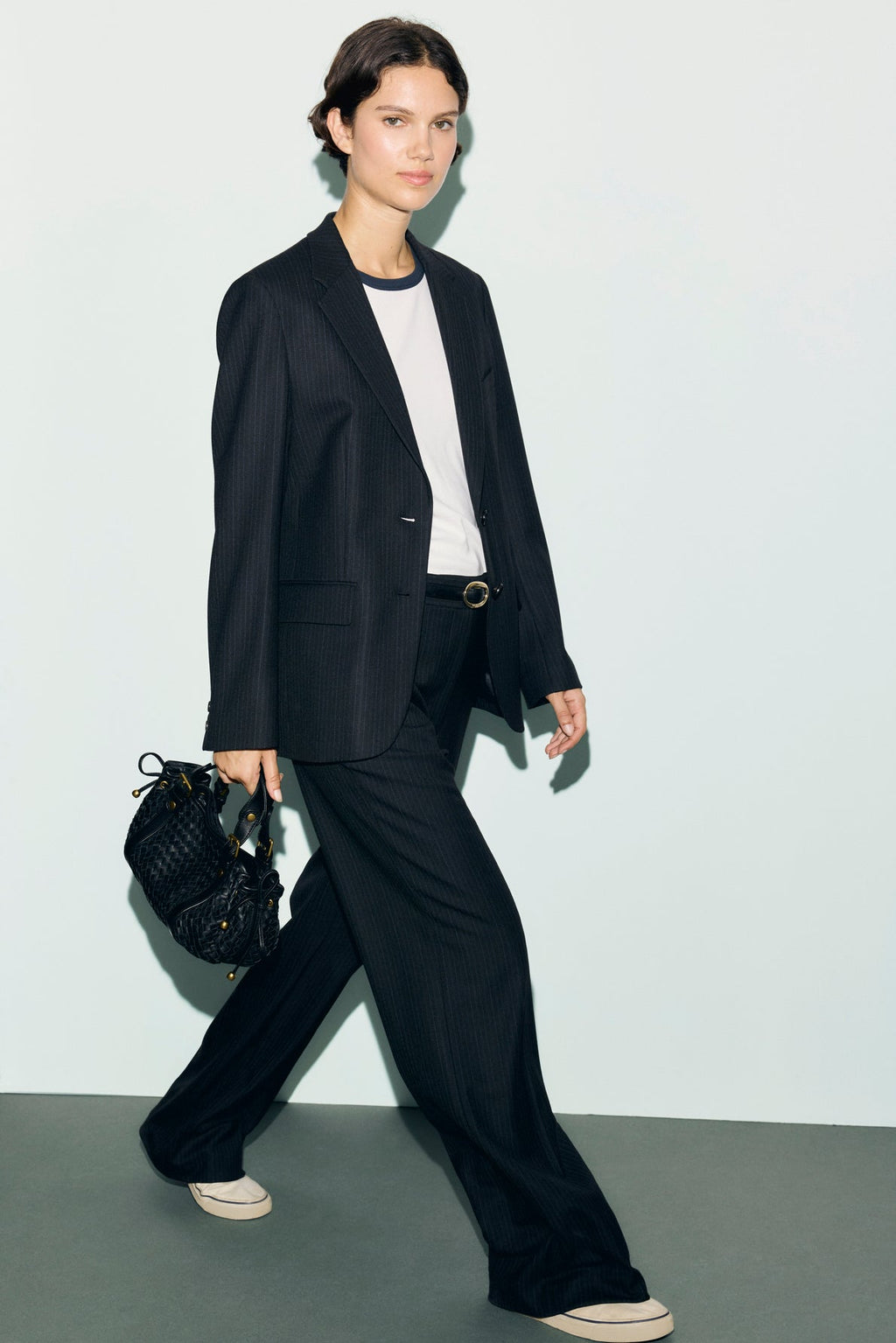 Veste de tailleur à fines rayures - JUSTI - 2