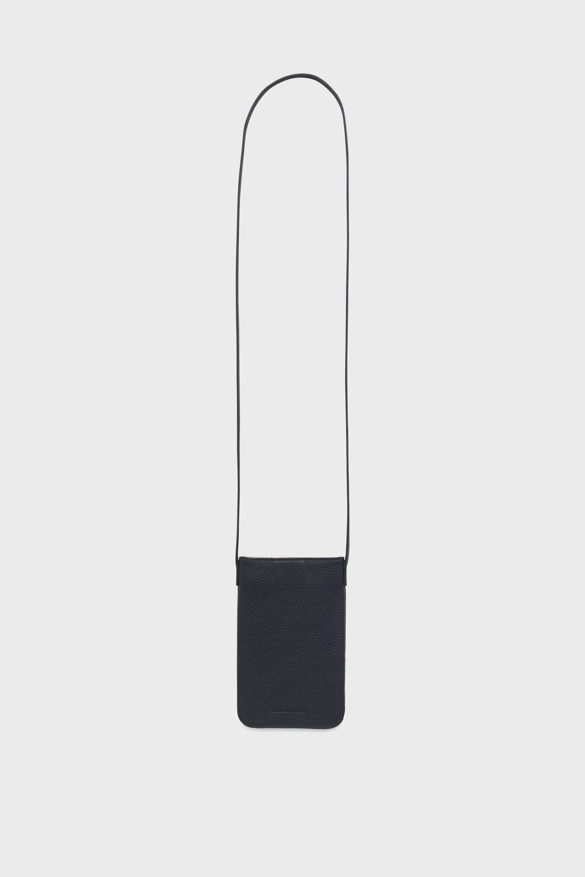 Porte téléphone en cuir grainé intérieur métallisé - LADYPHONE - 1