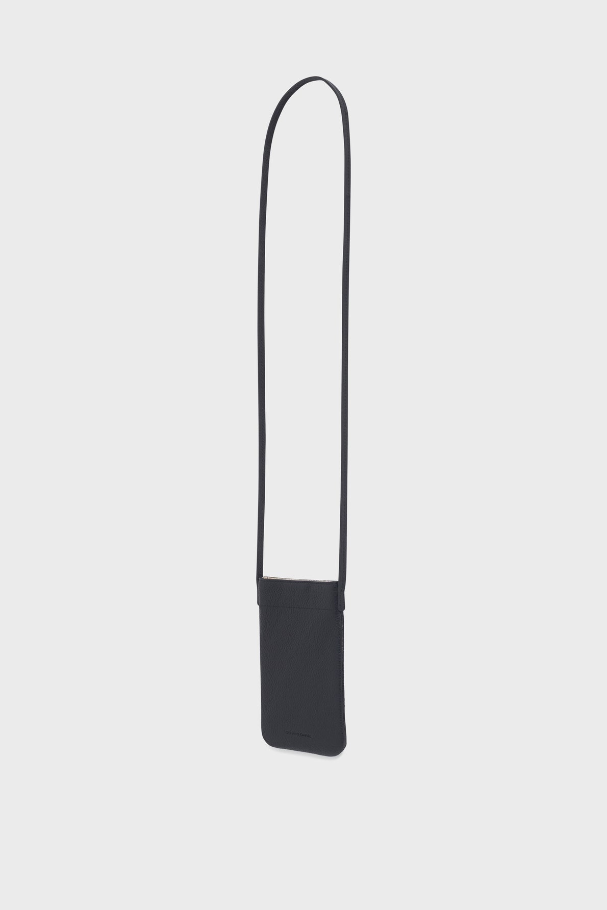 Porte téléphone en cuir grainé intérieur métallisé - LADYPHONE - 2