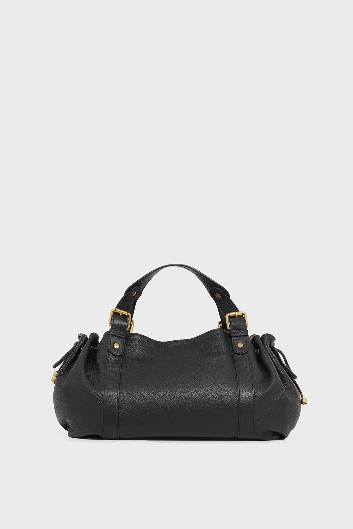 Sac à main en cuir grainé intérieur métallisé - 24H - 1