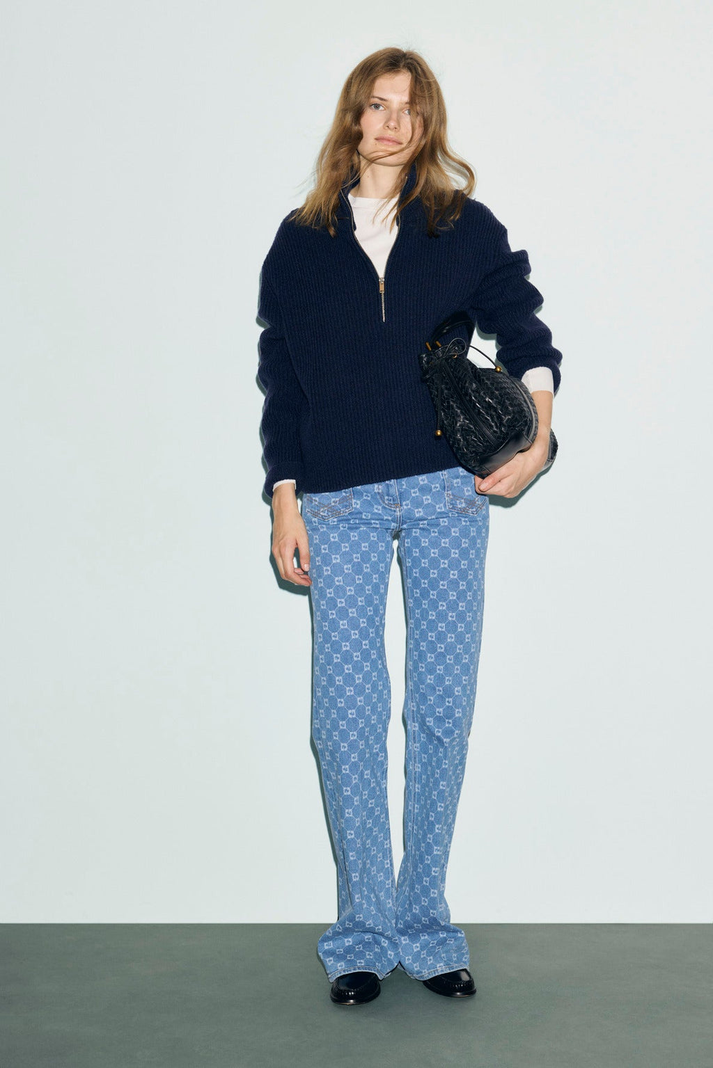 Jean flare à monogramme - ANNA - 2