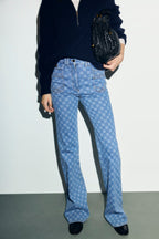 Jean flare à monogramme - ANNA - 2