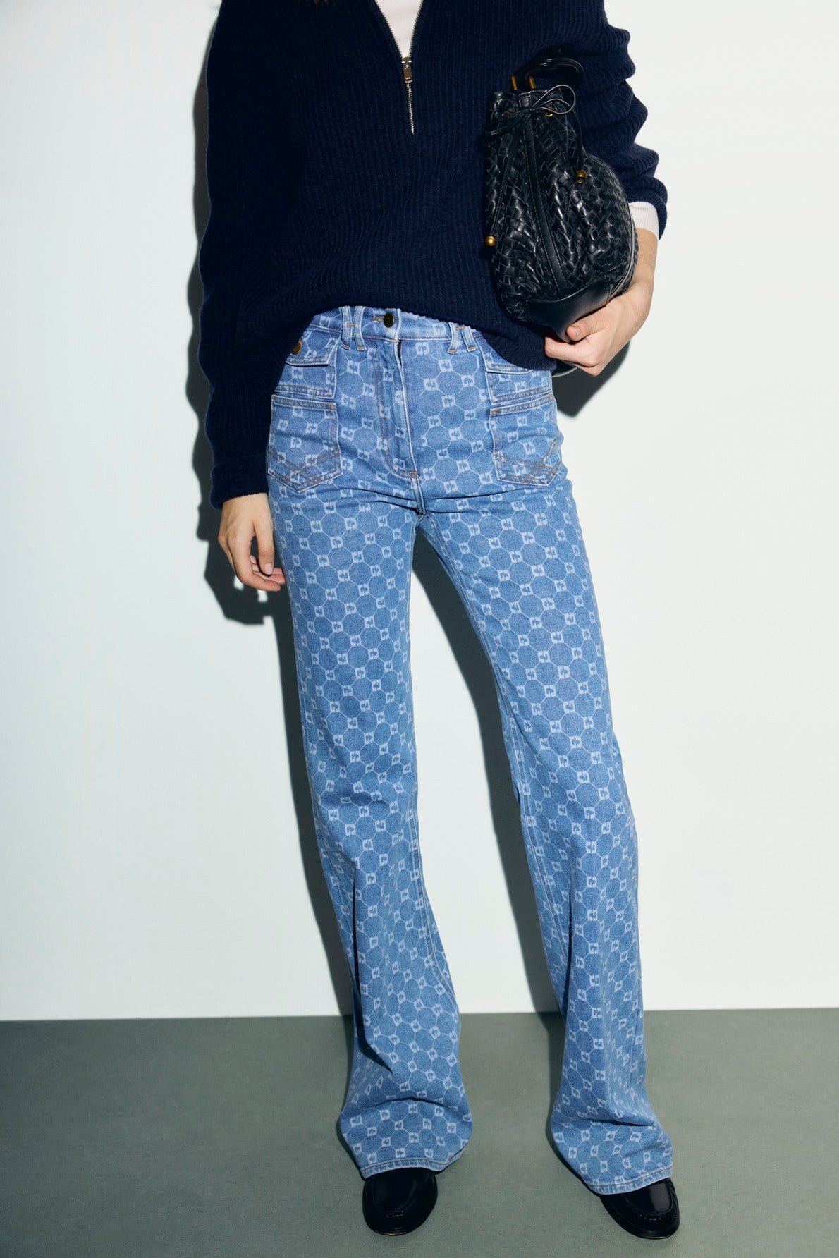 Jean flare à monogramme - ANNA - 2