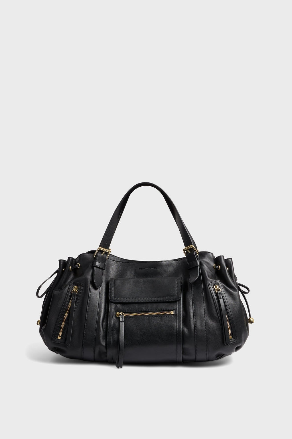 Sac à main en cuir avec poches zippées - ST GERMAIN - 1