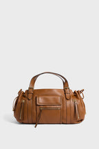 Sac à main en cuir avec poches zippées - ST GERMAIN - 1