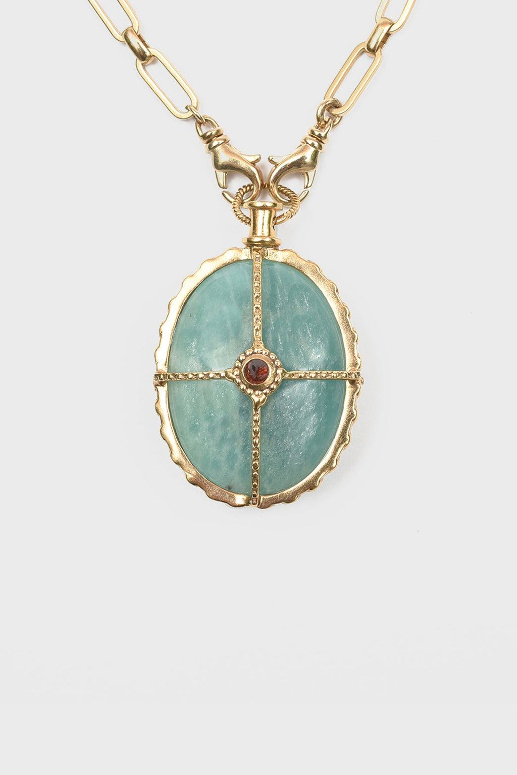 Collier sautoir avec une pierre turquoise - OCTAVE - 1