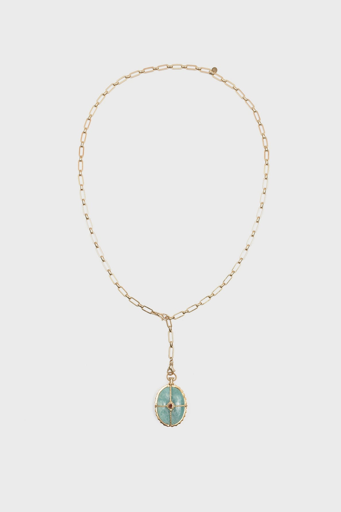Collier sautoir avec une pierre turquoise - OCTAVE - 2